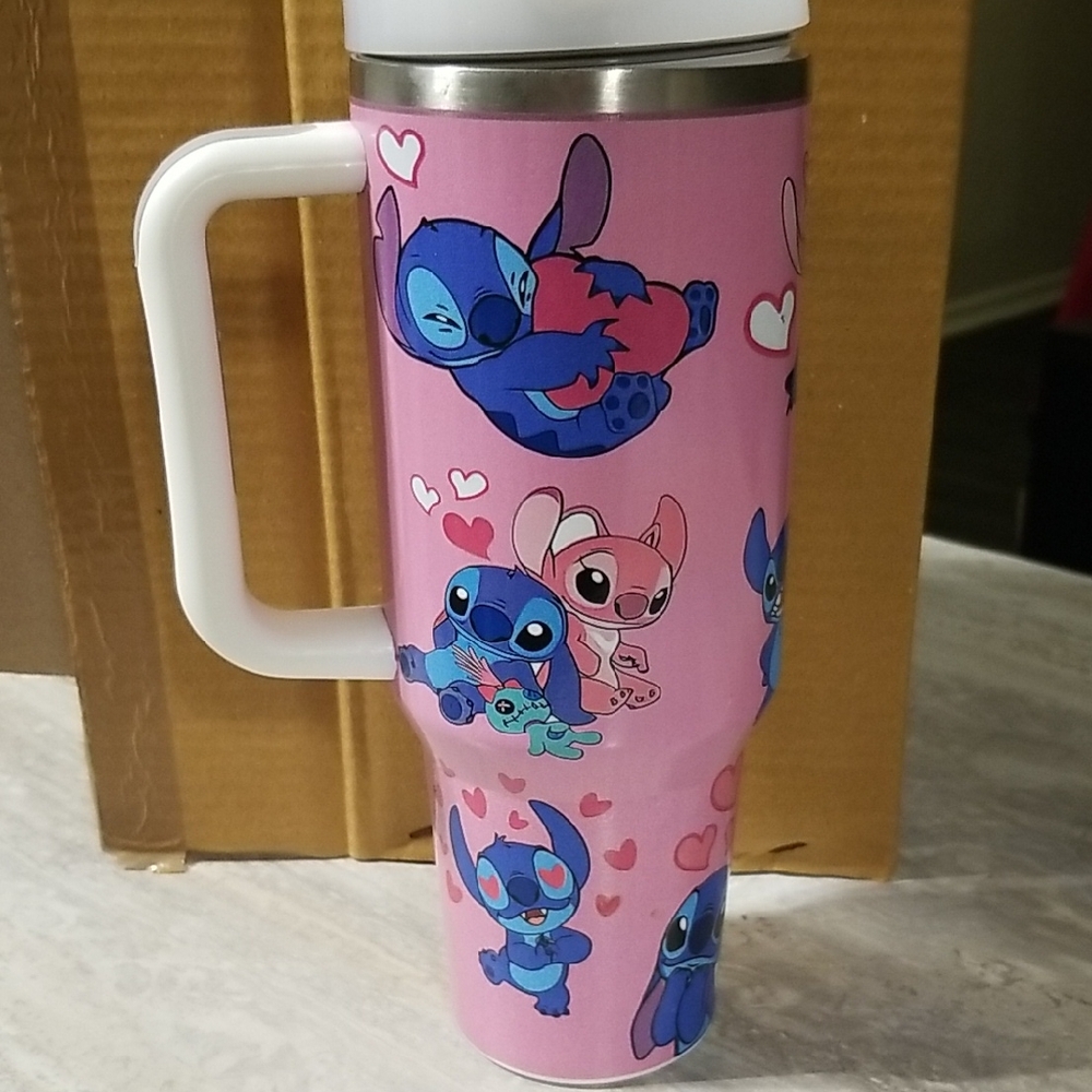 Disney Stitch  Inspired Design Tall Stainless steel Travel cup
